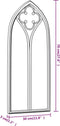 vidaXL - Spiegel - 70x30 - cm - ijzer - zwart