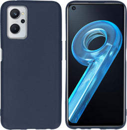 iMoshion Hoesje Geschikt voor Realme 9i Hoesje Siliconen - iMoshion Color Backcover - Donkerblauw