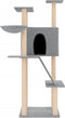 vidaXL - Kattenmeubel - met - sisal - krabpalen - 143 - cm - lichtgrijs