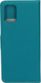 Samsung Galaxy A71 - Wallet Hoesje - Saffiano Motief - Blauw Turquoise