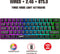 HXSJ L500 - Draadloze Gaming Toetsenbord - RGB - Tri mode - Zwart