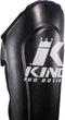 King Pro Boxing KPB/SGL 7 - Scheenbeschermers - Lichtgewicht met Velcro sluiting - Zwart Wit