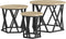 vidaXL - Nesting - Bijzettafels - 3 - stuks - in - Sonoma - Eiken - Hout