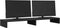 vidaXL - Monitorstandaard - 100x27x10 - cm - bewerkt - hout - zwart
