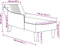 vidaXL - Chaise - longue - met - rechterarmleuning - stof - wolk - grijs
