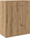 vidaXL - Dressoir - 60x30x75 - cm - bewerkt - hout - artisanaal - eikenkleur