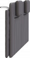 vidaXL - Hoofdbordkussen - 120 - cm - kunstleer - grijs