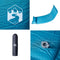 vidaXL - Kampeermatras - met - kussen - zelfopblazend - 1-persoons - turquoise