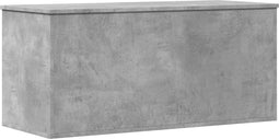 vidaXL - Opbergbox - 100x42x46 - cm - bewerkt - hout - betongrijs