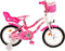 Volare Lovely Kinderfiets - Meisjes - 16 inch - Roze Wit - Twee Handremmen
