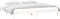 vidaXL - Bedframe - LED - massief - hout - wit - 180x200 - cm