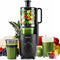 Safecourt Kitchen Slow Juicer - krachtige motor - RVS pre-cutter & cold-press technologie - zwart