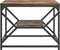 vidaXL - Salontafel - met - Opbergrek - - - Rookeiken, - 51x50x40 - cm, - Gemaakt - uit - Samengesteld - Hout