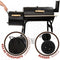 Kolenbarbecue met wielen Aktive Zwart 106 x 106 x 61 cm