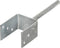 vidaXL Grondankers 6 st 8x6x30 cm gegalvaniseerd staal zilverkleurig