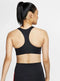 Nike W NK DF SWSH 1PP BRA BV3636 - Medium Support Sportbeha - Zwart - M