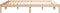 vidaXL - Bedframe - extra - lang - zonder - matras - massief - grenenhout - 180x220 - cm