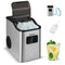 Coast Nugget Ijsblokjesmachine - Crushed Ice Maker - 24 kg/dag - 2,5L Watertank - Zilver - 38,5 x 24 cm