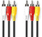 Nedis CVGP24300BK20 - AV-kabel RCA - 200cm - Geel Rood Wit