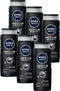 NIVEA MEN Active Clean Douchegel - 3-in-1 Shower Gel Met natuurlijk actief houtskool - Shampoo -