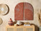 Beliani MUSI - Wanddecoratie - Rood - MDF
