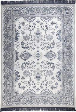 Housecraft Living Reza Vloerkleed 160x230 cm Vintage Perzisch/ Oosters Motief Blauw/Grijs