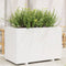 vidaXL - Plantenbak - 110x60x72 - cm - massief - grenenhout - wit