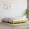 vidaXL - Bedframe - zonder - matras - 140x190 - cm - stof - groen