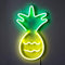Retro Neon Verlichting – Ananas Design – Geel/Groen