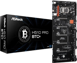 ASRock H510 Pro BTC+ - Moederbord - Intel H510 - 1x DDR4 - 6x PCI-e 3.0 x16 - Socket 1200