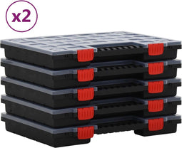 vidaXL - Assortimentsdozen - 10 - st - 40x30x5 - cm - polypropeen