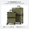 ONYX Kofferset - 2-delig - Handbagage 33L en Check-in 100L - TSA slot - Spinner wielen - Lichtgewicht - Groen (2 stuks)