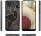imoshion Hoesje Geschikt voor Samsung Galaxy A12 Hoesje Siliconen - imoshion Design hoesje - Zwart / Meerkleurig / Goud / Black Graphic