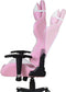 Gamestoel Thomas - bureaustoel racing gaming - ergonomisch - roze wit