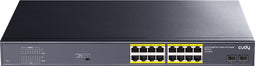 Cudy 16-Port Gigabit PoE+ Switch - 200W PoE-budget - 2 SFP-poorten