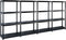 vidaXL - Opbergrek - 4-laags - 244x30,5x130 - cm - kunststof - zwart