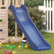 vidaXL Kinderglijbaan 174x38 cm polypropeen blauw