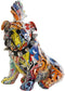 Decoratieve figuren Home ESPRIT Multicolour Hond 17 x 25 x 27 cm