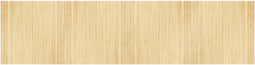 vidaXL - Vloerkleed - rechthoekig - 100x400 - cm - bamboe - lichtnaturel
