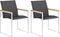 vidaXL - Tuinstoelen - 2 - st - textileen - en - roestvrij - staal - grijs