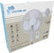 Lifetime Air Statiefventilator 40W - Hoogte Verstelbaar 100-120 cm - 3 Snelheden - Wit