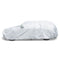 Coast Autohoes Zilver – Weerbestendige 3-Laagse Autoafdekking met Rits – 492 x 191 x 154 cm