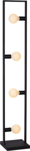 Atmooz - Vloerlamp Riley - Staande Lamp - Stalamp - Woonkamer - Zwart - Hoogte 150cm - Metaal