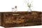 vidaXL - Wandkast - 100x36,5x35 - cm - bewerkt - hout - gerookt - eikenkleurig