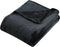 vidaXL - Deken - 130x170 - cm - polyester - zwart