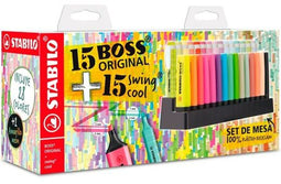 Stabilo BOSS ORIGINAL - Fluorescerende Markeerstift Set - 30 Onderdelen - Multicolour (30 stuks)