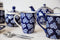 London Pottery Globe Tulip Mokken - Set van 4 - Keramiek 0.28 L Blauw (4 stuks)