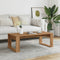vidaXL - Salontafel - 102x50x35 - cm - bewerkt - hout - artisanaal - eikenkleurig