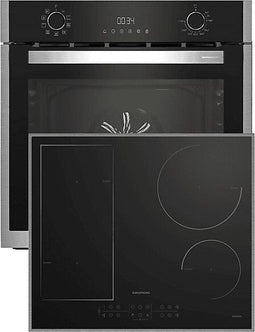 Grundig GESM19320BMPF - Oven set - 72L - Inductiekookplaat - Pyrolyse reiniging - Krasje/deukje
