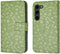 iMoshion Hoesje Geschikt voor Samsung Galaxy S23 Hoesje Met Pasjeshouder - iMoshion Design Bookcase smartphone - Groen / Green Flowers